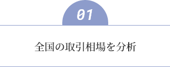 全国の取引相場を分析